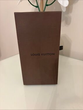 Louis Vuitton Brown Presentation Box with Black Logo